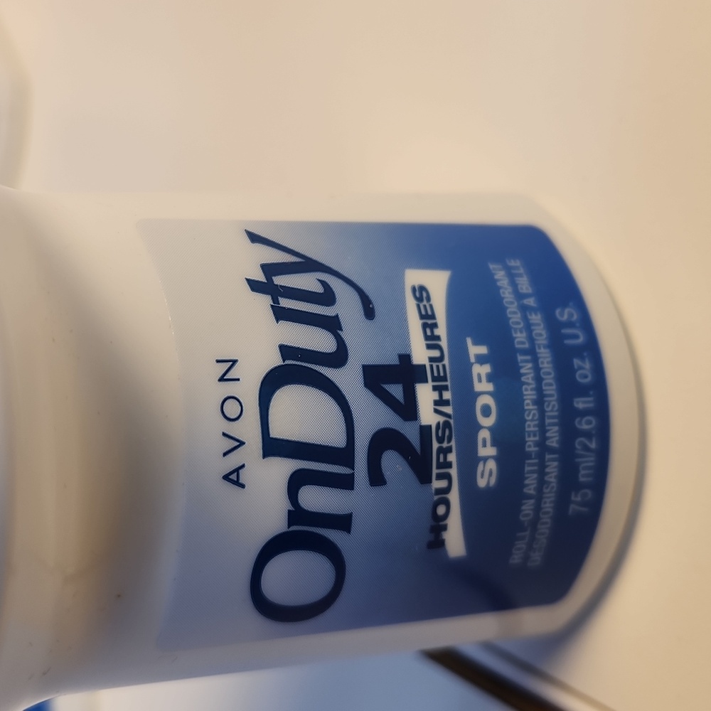 Avon 10 Piece Set On Duty 24 Sport 2.6 Fl oz Deodorant Blue and White - Picture 3 of 5